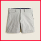 J Crew Mens 7" tech Golf Slim fit shorts Vintage Dove Grey 30 BE054 BI754