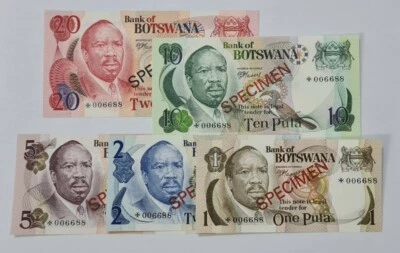 1976 BOTSWANA "SPECIMEN" Full Set GEM UNC *006688 - Image 1 of 4