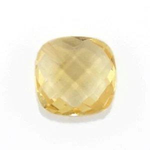 COJÍN CITRINO DORADO 8 MM CORTE BRIOLETTE ESQUINA PERFORADO TODO NATURAL F-4943 - Imagen 1 de 1