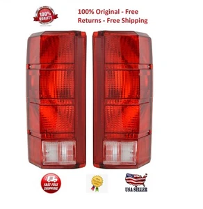 Rear TailLight Lens Set For 80-86 Ford F150/F250/F350 Bronco F100 -Pair - Picture 1 of 3