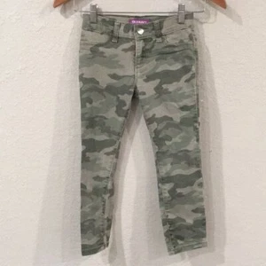 Old Navy Girls Sz 8 Jeans Green Camo Skinny Rockstar Jeggings Stretch Adjustable - Picture 1 of 10