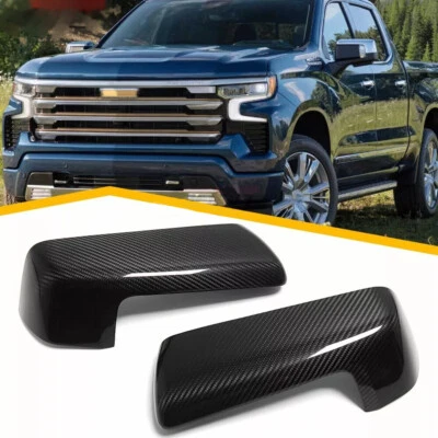 Cambiador de cubierta de espejo retrovisor 2 piezas decoración para Chevrolet Silverado 2019-2022 Foto 1 de 4