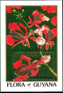 #8278 GUYANA 1990,FLORA FLOWERS ORCHIDS S/SHEETS YV BL 50 MNH - Picture 1 of 1