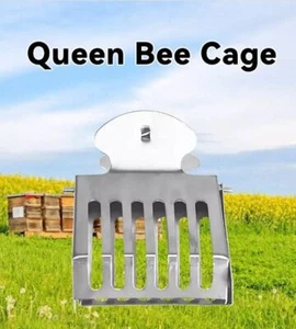 5 STCK. Metall Bienenkönigin Fänger Clip Käfig Fangwerkzeug Imkereiausrüstung Stahl - Bild 1 von 2