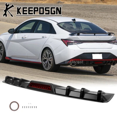 For Hyundai Elantra N Rear Bumper Diffuser Splitter Reflective Strip Tail Light Foto 1 de 4
