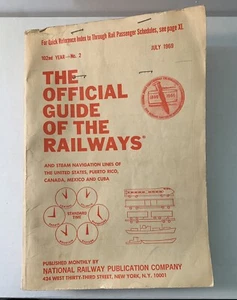 Vintage June 1969 Book Official Guide Standard Time of the Railways - Picture 1 of 8