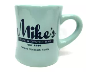 Mike's Cafe & Oyster Bar Panama City Beach, FL Sammlerstück Kaffeebecher/Tasse AQUA - Bild 1 von 8