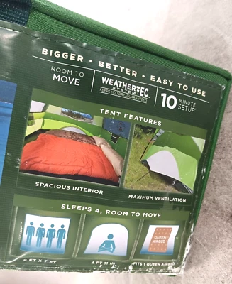 НОВАЯ палатка Coleman на 4 человека палатка Sundome 9 футов x 7 футов - Изображение 1 из 4