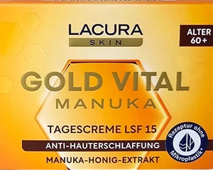 Lacura Gold Vital Tagescreme, Manuka Honig-Extrakt, sehr Reife Haut, LSF15, 50ml - Bild 1 von 3