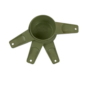 Tupperware Vintage Avocado Olive Green Retro 70's Measuring Cups Set Of 4 - Picture 1 of 10
