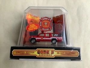 CODE 3 COLLECTIBLES 1:64 GMC SUBURBAN BATTALION #D-12 – BOSTON 12402 - Picture 1 of 16