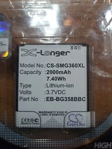 Battery for SAMSUNG EB-BG358BBC EB-BG358BBE Galaxy Core Prime SM-G3606 2000mAh - Picture 1 of 5