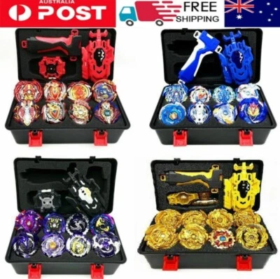 8Pcs Boxed Bayblade Beyblade Burst Set With Launcher Arena Fight Battle Kid Gift - image 1 of 4
