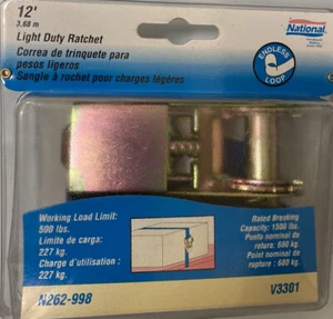 National Stahl blau Nylon 12' Leichtlast Ratsche Lastbegrenzung 500 Pfund - Bild 1 von 2