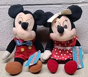 Juguetes de peluche de colección musicales de Mickey y Minnie Mouse por aplausos nuevos con etiquetas - Imagen 1 de 8