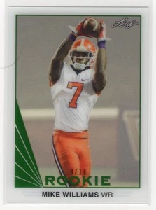 2017 Leaf Clear Draft Picks Green #07 Mike Williams Rookie RC #9/10 - Picture 1 of 1