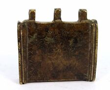 Rare Old Antique Hand Crafted Unusual Design Brass Pendant Square Shape.G18-5 US