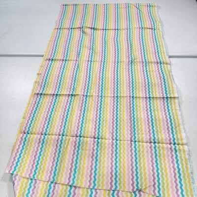 joann fabric multicolored chevron stripes cotton 42x77 2 yards - Image 1 of 4