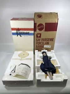 1991 Mattel Barbie Gay Parisienne 1959 Porcelain Treasures Limited Ed No 5 9973 - Picture 1 of 21