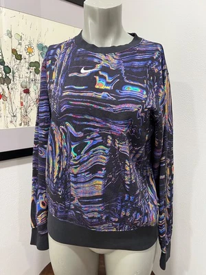 Mujer Nike Sudadera Ropa Deportiva Tendencia Baile Polar Crew Calce Suelto Talla S Foto 1 de 4