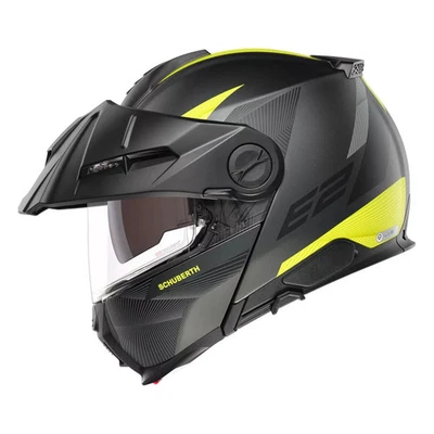 Schuberth E2 Defender Matt Black Flu Flip up Motorbike Dual sport modular helmet - Image 1 of 4