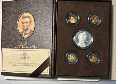 2009 US Mint Lincoln Coin & Chronicles Set Proof Silver Dollar In OGP & w/ COA! - Image 1 of 4