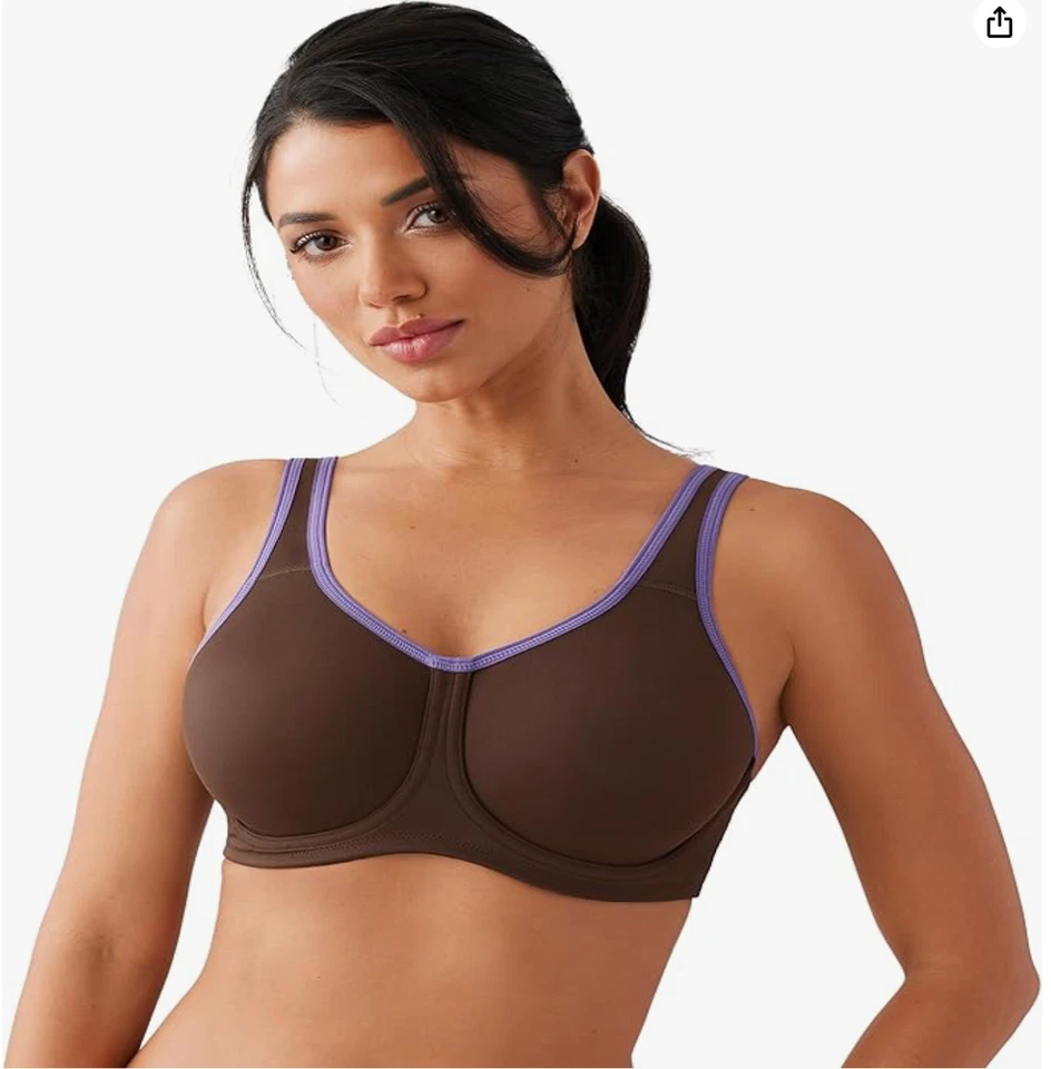 Wacoal Women's Simone Sport Unlined Full Coverage Underwire Sports Bra, 855170 - Image 1 of 4