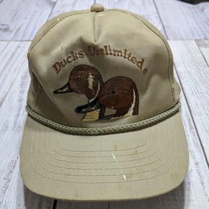 Distressed Vintage Ducks Unlimited Snapback Trucker Hat Cap Adjustable - Picture 1 of 9