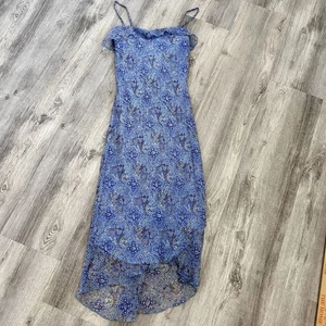 Vintage 90s Byer Too Chiffon Midi Slip Dress Women 3 Cottage Core Grunge Western - Picture 1 of 7