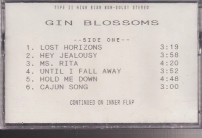 gin blossoms new miserable experience   cassette promo - Image 1 of 2