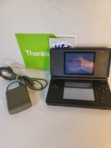Nintendo DS Lite Video Game Console Working, Needs Screen Hinge Repair - Picture 1 of 11