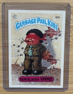 1985 Topps Garbage Pail Kids #82b Ventilated Vinnie - Imagen 1 de 2