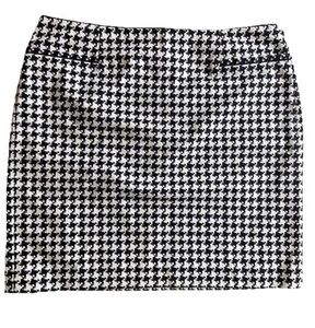 White House Black Market Black&Ecru Skirt Size 12 New With Tags - Picture 1 of 11
