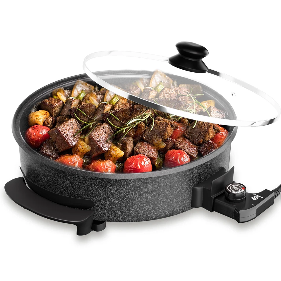 SUPERLEX Elektrische Pizzapfanne Multipfanne Partypfanne Elektropfanne 40cm - Bild 1 von 4