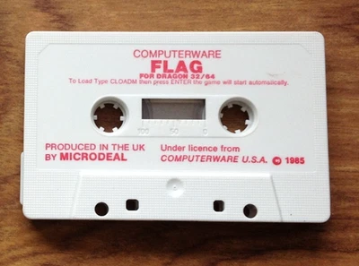 Flag  Dragon 32 Game Cassette only  . Free UK Postage - Image 1 of 4