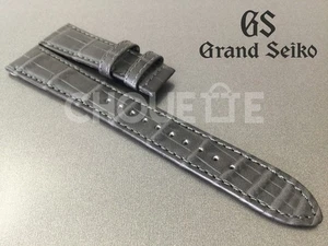 Grand Seiko GS9 Club SBGY023G / 9R31-0AF0 19mm Gray Crocodile Leather Band Strap - Picture 1 of 8