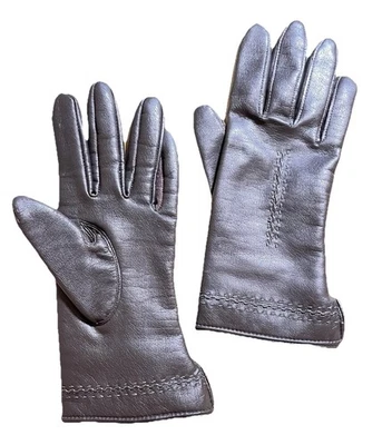 Guantes Novahide forrados de piel de conejo talla 7,5-8,5 de Avon negros de lujo de colección para mujer Foto 1 de 4