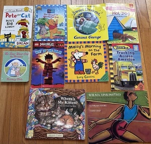 Menge 10 Kinder Kind Lesen Geschichte Zeit Kinder BÜCHER ZUFÄLLIGE MISCHUNG Kindertagesstätte Kleinkind - Bild 1 von 15