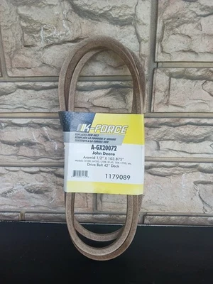 Repuesto de correa de transmisión K-Force para John Deere A-GX20072 1/2" X 103,875" aramida Foto 1 de 3