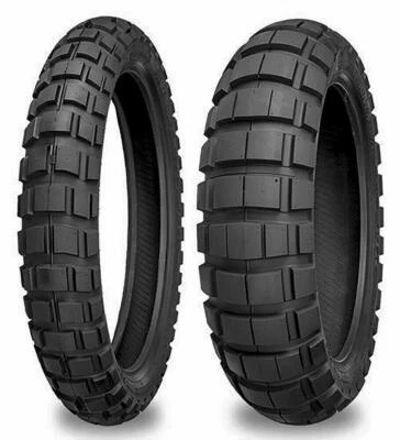 Kit de pneus Shinko 804/805 90/90-21 e 120/90-18 serve para Suzuki DRZ400S e outras bicicletas - Imagem 1 de 4