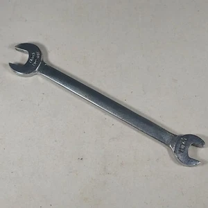Llave de extremo abierto Duro cromada 1721 3/8 5/16 herramienta vintage EE. UU. - Imagen 1 de 7