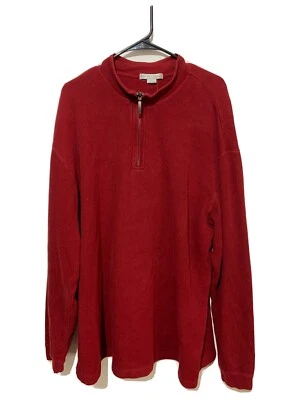 Chaqueta Geoffrey Beene Hombre Talla XL Roja 1/4 Cremallera Foto 1 de 4