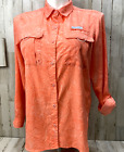 Ocean & Coast Women's Sz L Vented Fishing Shirt Pink Top Tab Long Sleeves    X19