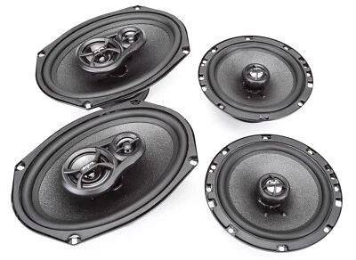 Skar Audio 6"x9" 300W 3 Way + 6.5" 200W Car Audio Speakers System - 4 Speakers