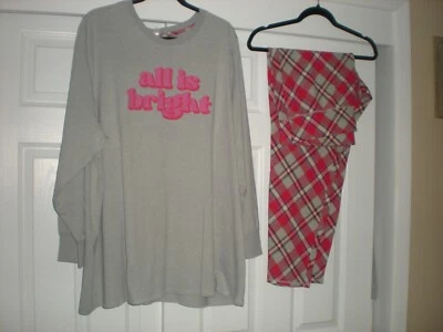 Juego de Pijama SLEEP by CACIQUE Rosa y Gris - Talla 22/24 - Nuevo con Etiqueta de $59.95 Foto 1 de 4