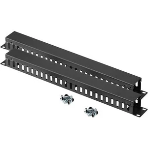 Set 2x Barra Gestione Cavi U1 19" Pannello Passacavi Server Rack 48,2x45,3x42cm - Photo 1/6