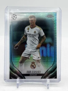 2024 Topps Chrome UEFA Soccer Toni Kroos Aqua Prism Parallel Card 180 - Picture 1 of 2