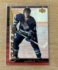 1999-00 UPPER DECK YOUNG GUNS ROOKIE #169 OLEG SAPRYKIN YG RC