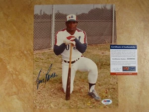 TIM RAINES (HOF) SIGNED AUTOGRAPHED 8X10 EARLY PHOTO 1ST TEAM 1979-90 EXPOS PSA  - Picture 1 of 1