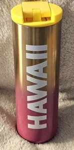 Colección Starbucks Hawaii ~ Vaso aislado al vacío de piña de Hawaii stock antiguo - Imagen 1 de 3